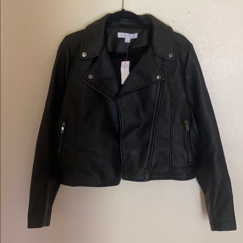 NWT Black Leather Jacket